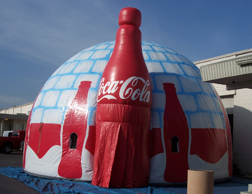 Inflatable Buildings and Tents Inflatable Coke Dome